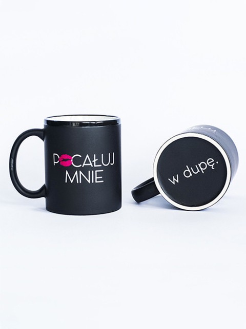 Kubek czarny - Pocałuj mnie...