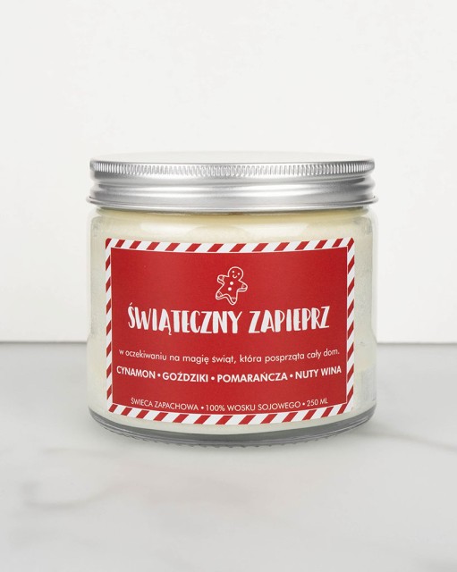 Świąteczny zapieprz - świeca sojowa (250 ml) 
