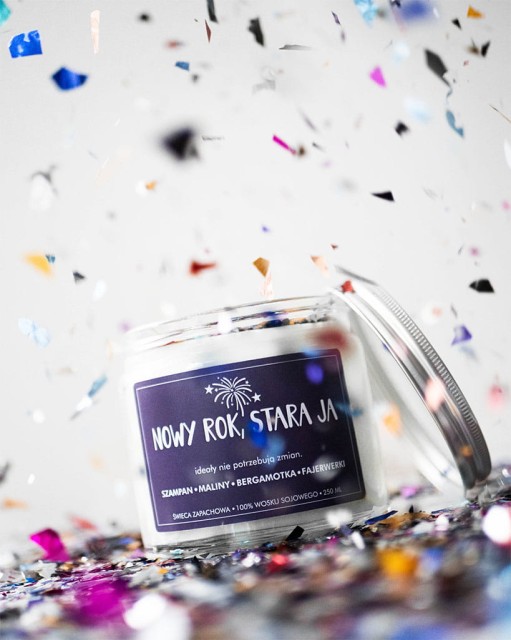 Nowy rok, stara ja - świeca sojowa (250 ml)