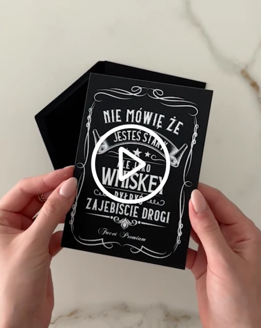 Kartka urodzinowa dla mężczyzny - jako whiskey byłbyś zajebiście drogi!