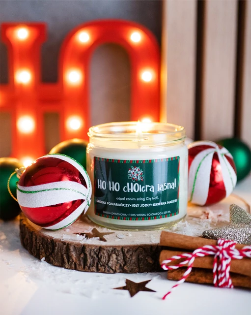 HO HO cHOlera jasna - świeca sojowa (250 ml)