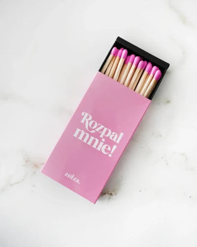 Długie różowe zapałki Zołza