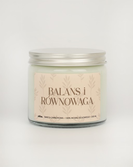 Balans i równowaga / Zawsze k*rwa coś - dwustronna świeca sojowa (250 ml)