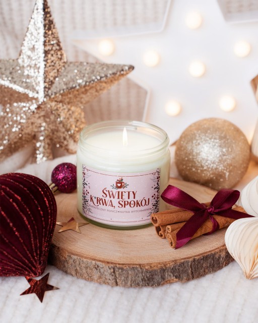 Święty, k*rwa, spokój - świeca sojowa (250 ml) 