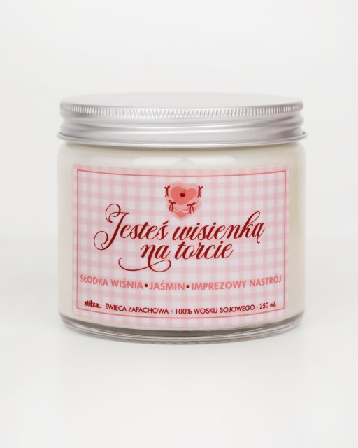 Jesteś wisienką na torcie - świeca sojowa (250 ml) 