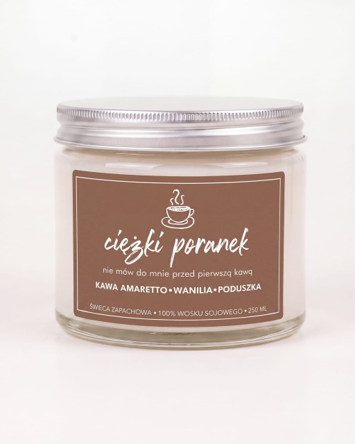 Ciężki poranek - świeca sojowa (250 ml)