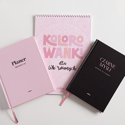 Dzienniki, planery i kolorowanki