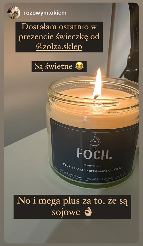 Świeca sojowa Foch